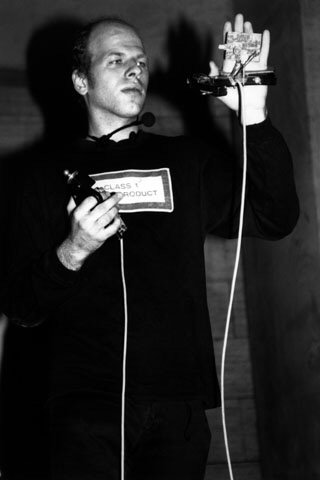 Edwin van der Heide performing at the Sonar Festival, Barcelona, Spain, June 1997.