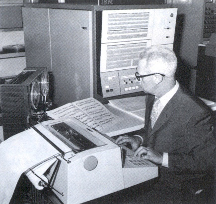 Pietro Grossi al CNUCE di Pisa, 1965.
