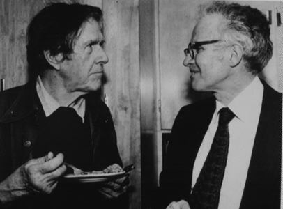 John Cage e Lejaren Hiller in pausa torta.