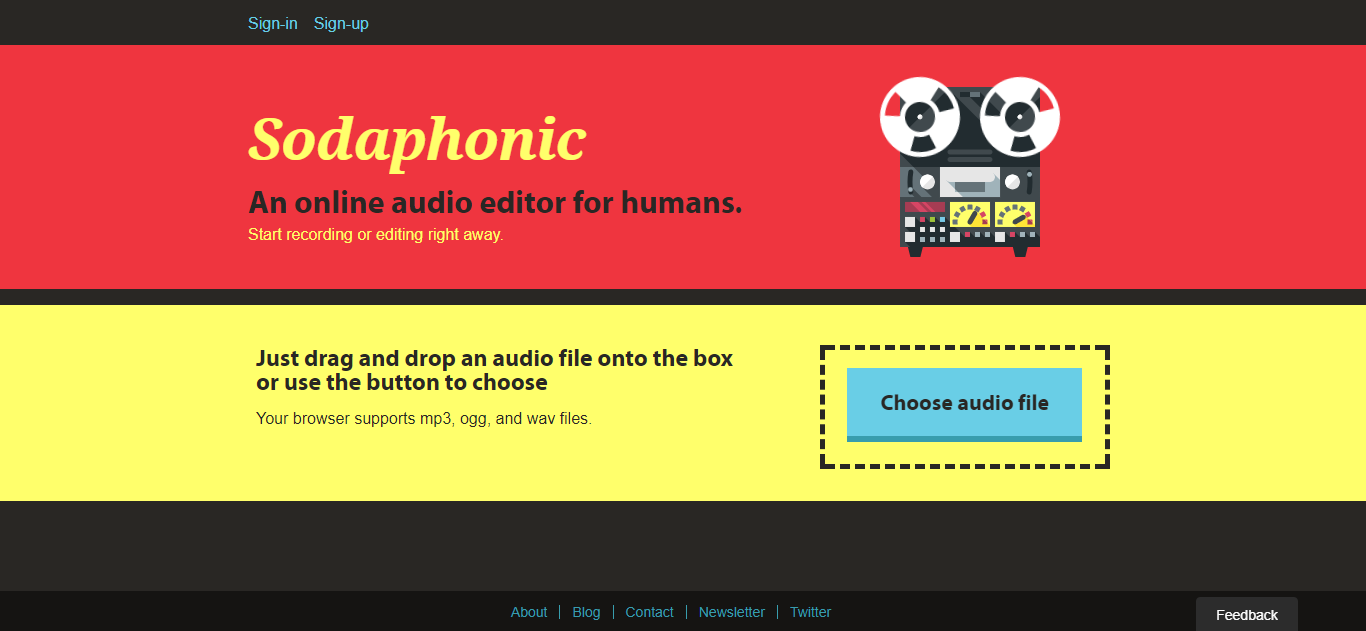 Come usare Sodaphonic, un audio editor online e gratuito