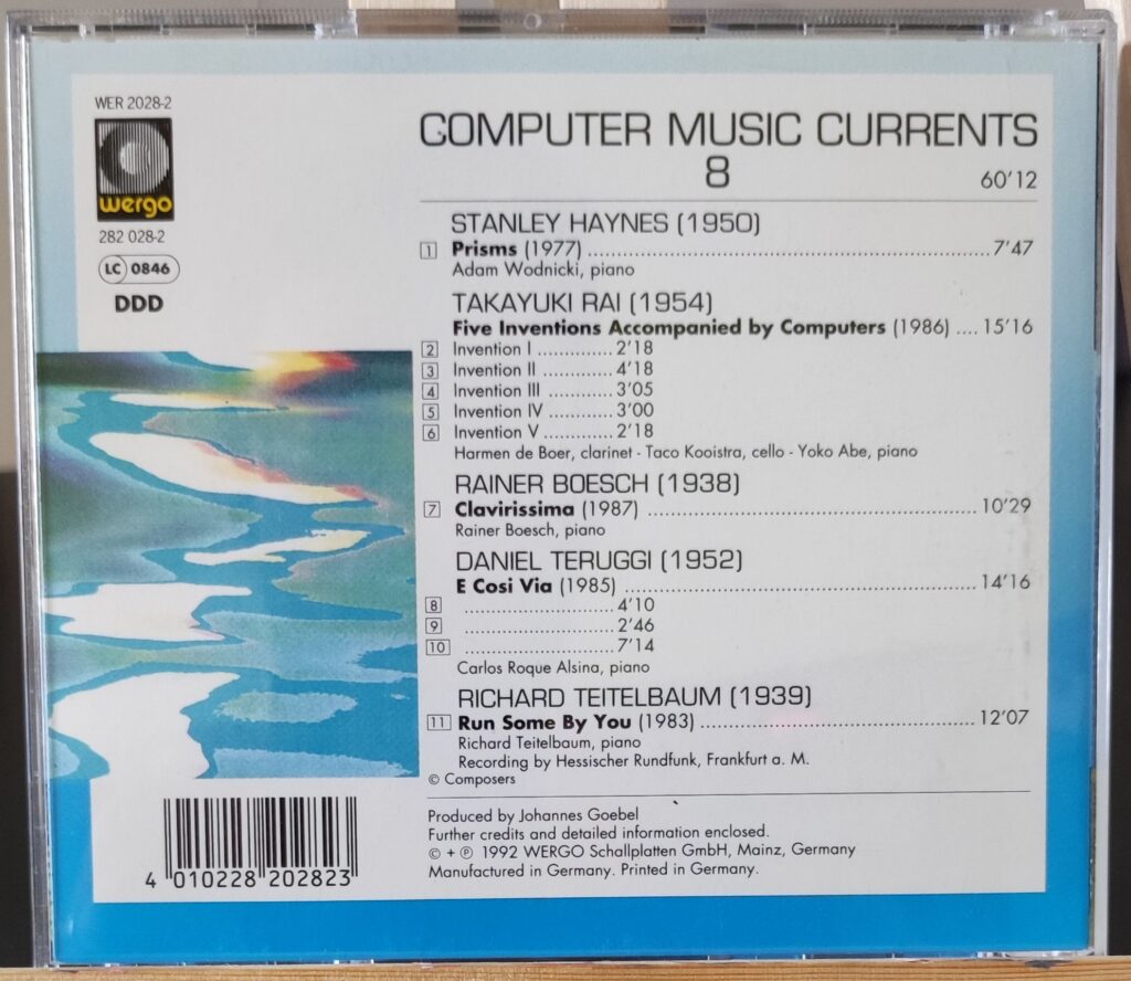 Computer Music Currents Vol. 8