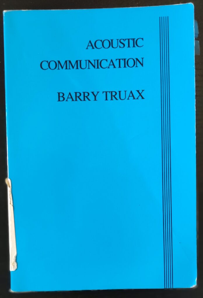 Barry Truax - Acoustic Communication