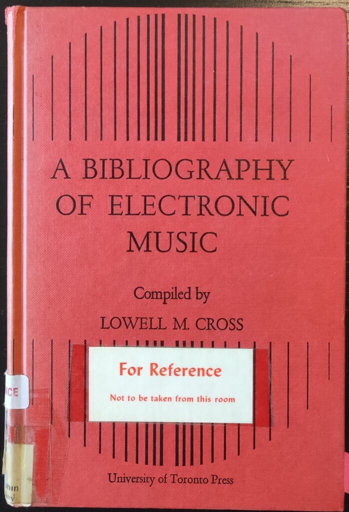 A bibliography of electronic music