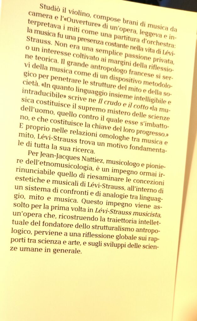 Lévi-Strauss Musicista