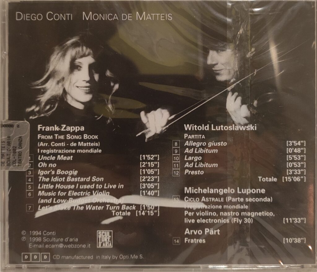 Diego Conti, Monica De Matteis: Violino & Pianoforte